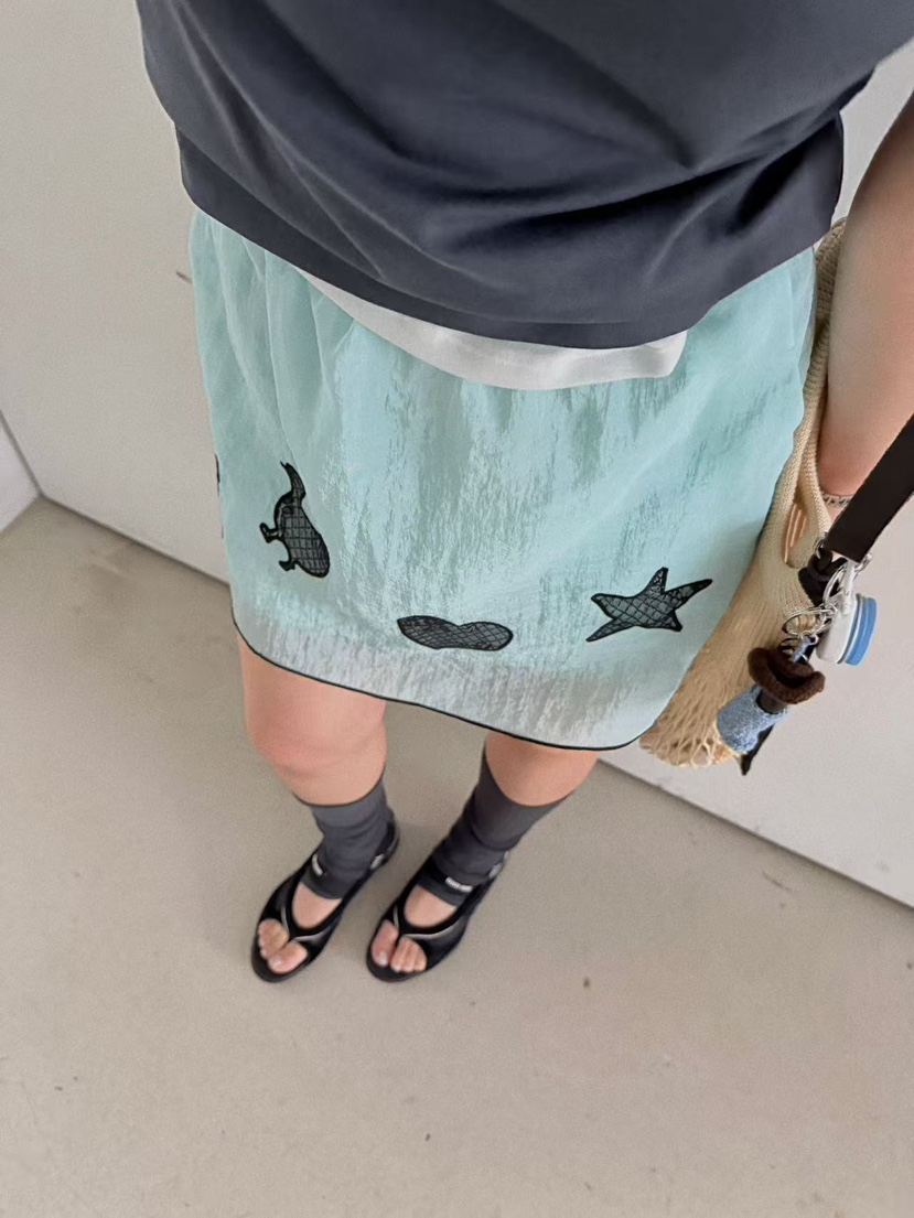 OLI SEOUL韓國直郵實拍女裝新品休閑職業推薦時尚26春夏短裙OLI SEOUL短裙