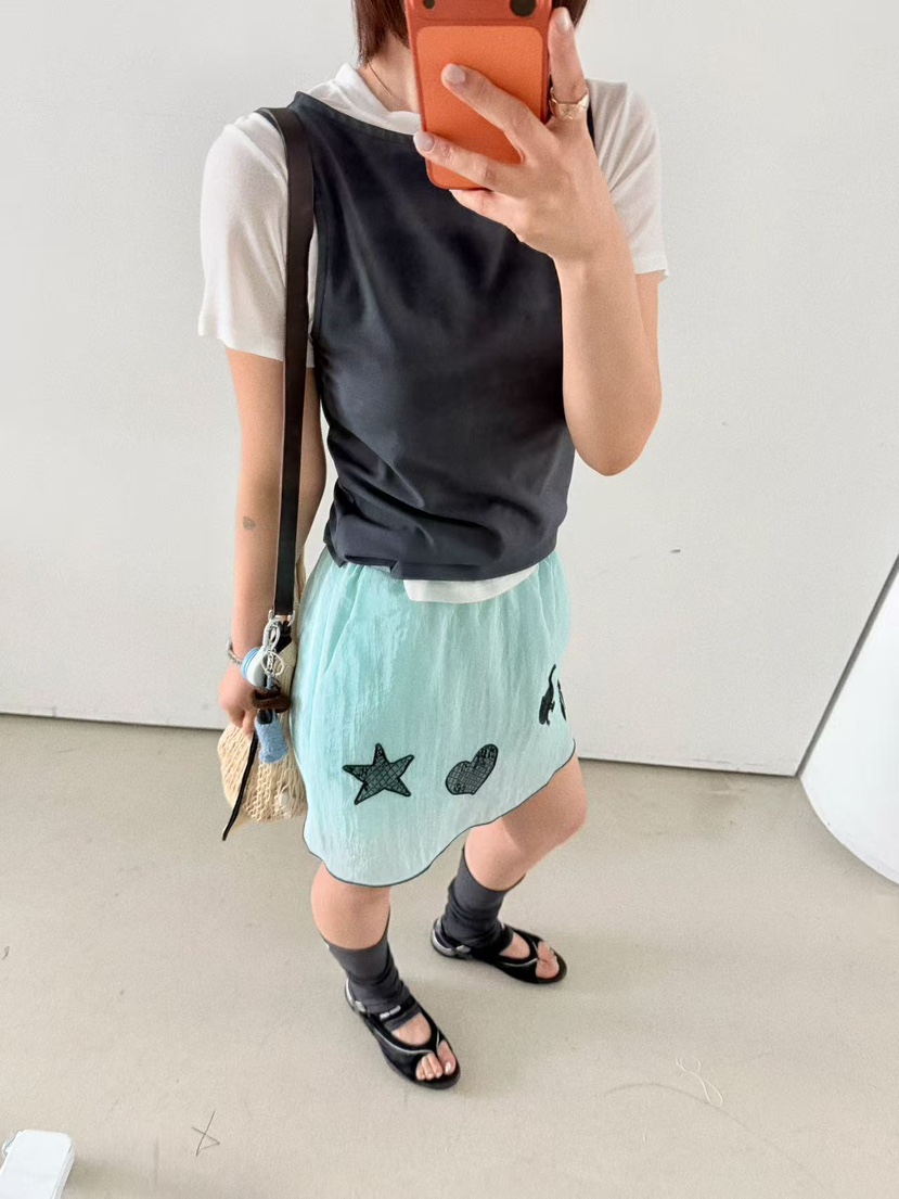 OLI SEOUL韓國直郵實拍女裝新品休閑職業推薦時尚26春夏短裙OLI SEOUL短裙