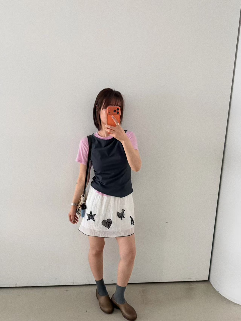 OLI SEOUL韓國直郵實拍女裝新品休閑職業推薦時尚26春夏短裙OLI SEOUL短裙