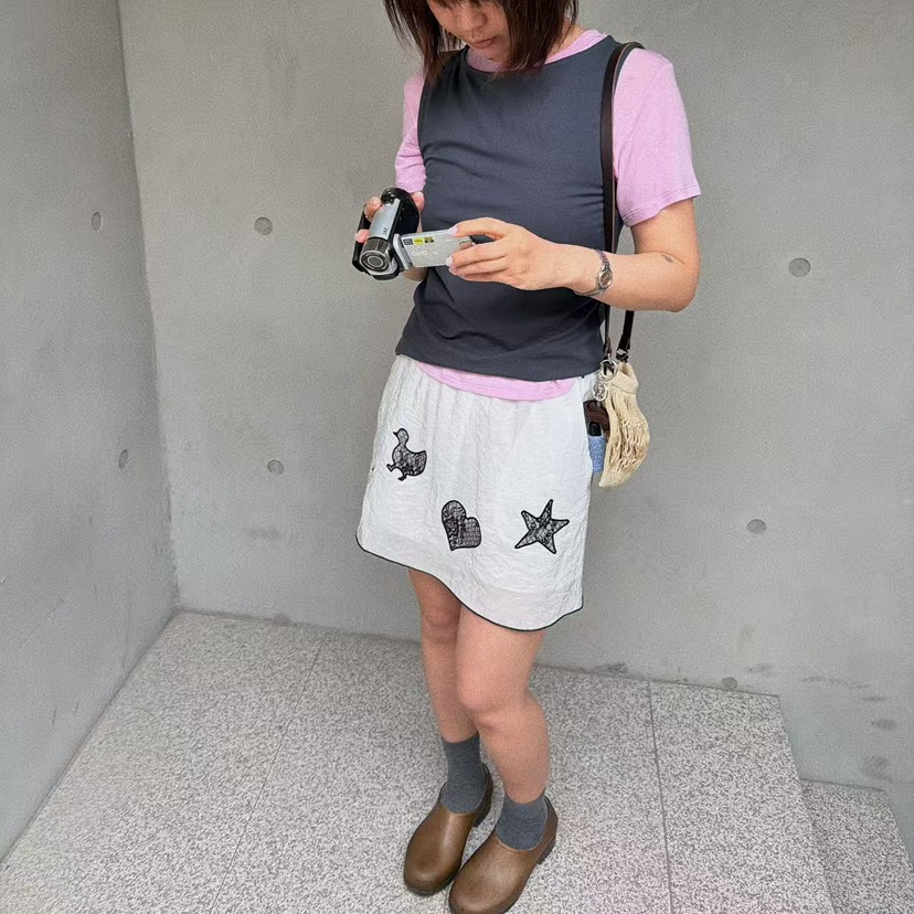 OLI SEOUL韓國直郵實拍女裝新品休閑職業推薦時尚26春夏短裙OLI SEOUL短裙