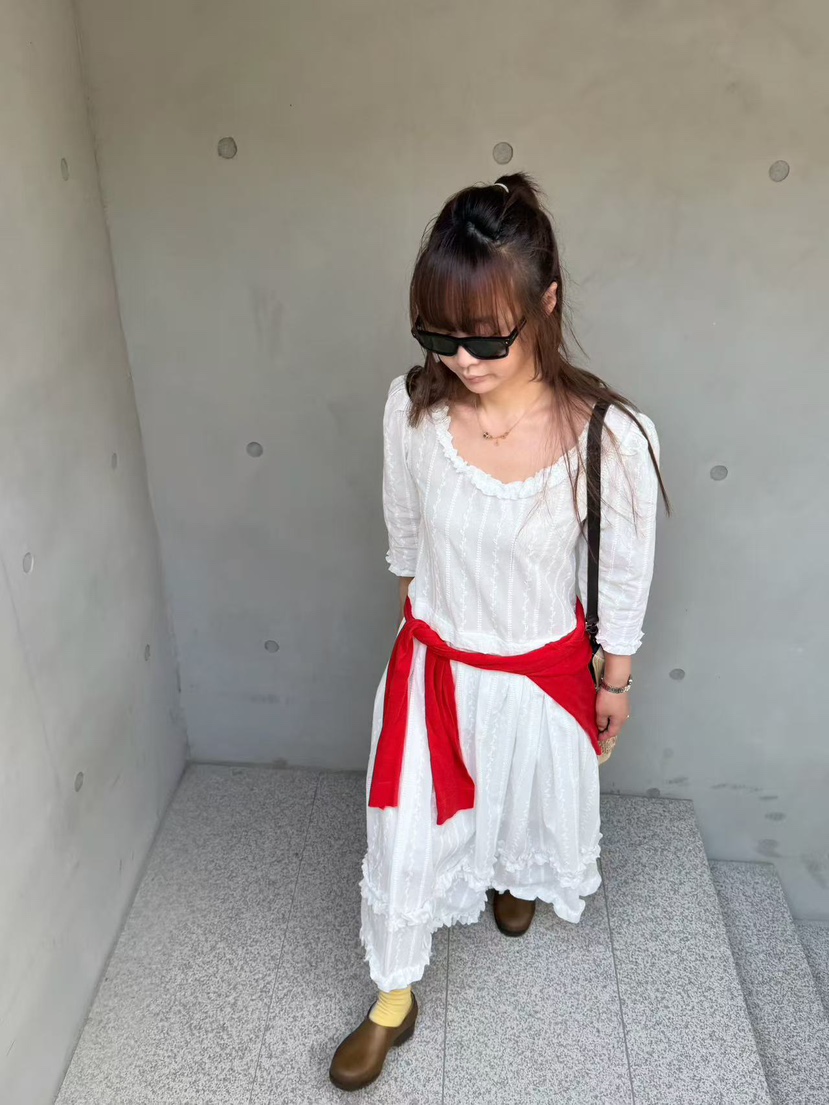 OLI SEOUL韓國東大門直郵女士新品休閑熱賣26春夏連衣裙羅紋OLI SEOUL連衣裙