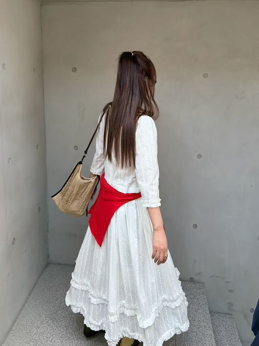 OLI SEOUL韓國東大門直郵女士新品休閑熱賣26春夏連衣裙羅紋OLI SEOUL連衣裙