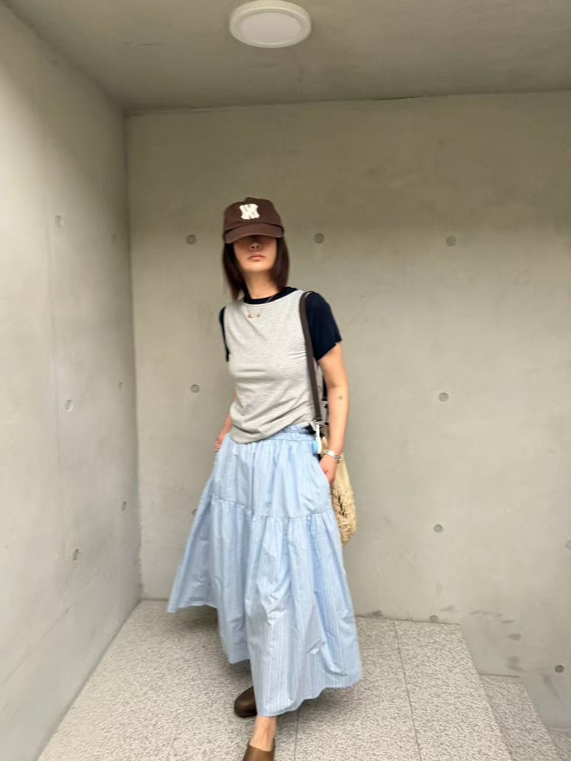 OLI SEOUL韓國直郵女裝新品職業推薦26春夏時尚休閑長裙OLI SEOUL長裙