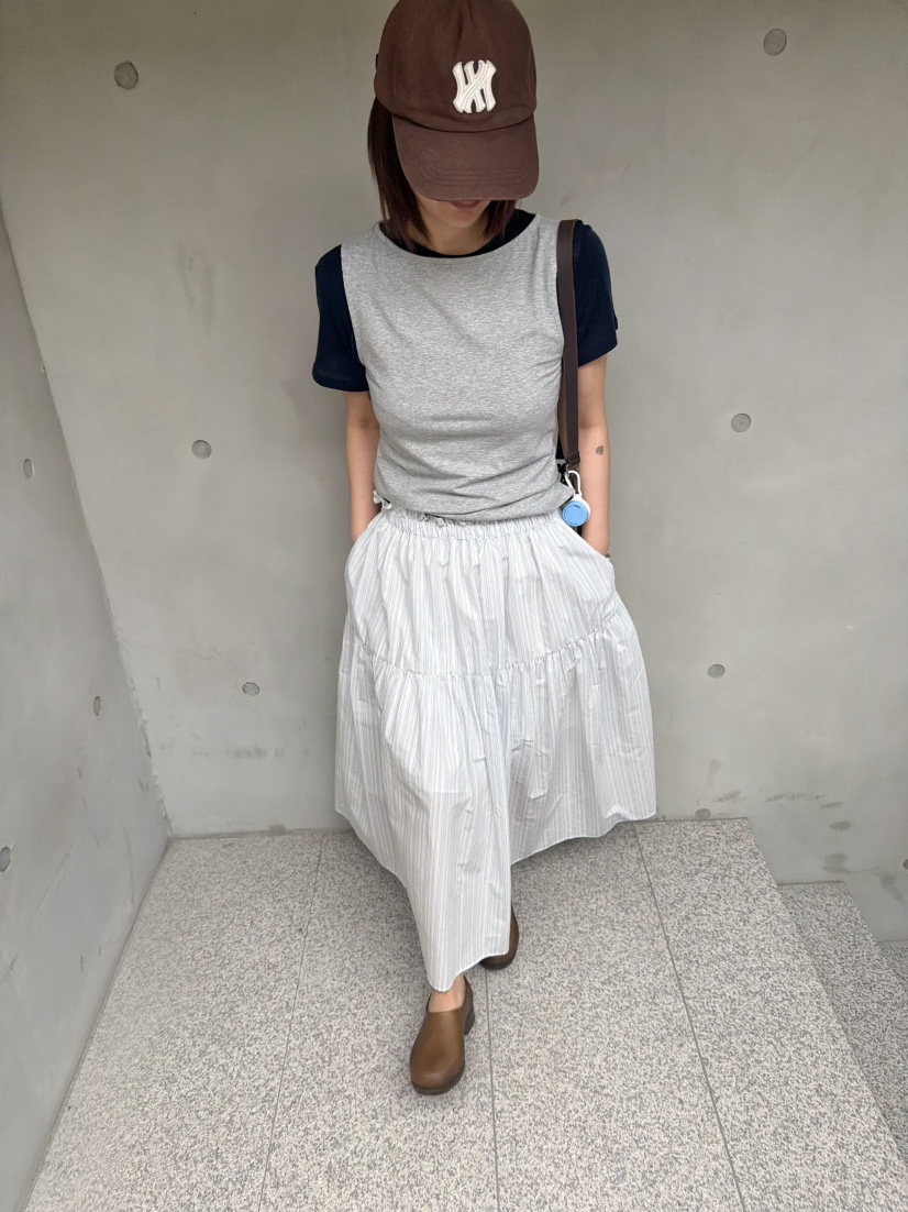 OLI SEOUL韓國直郵女裝新品職業推薦26春夏時尚休閑長裙OLI SEOUL長裙