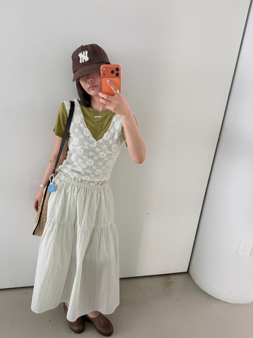 OLI SEOUL韓國直郵女裝新品職業推薦26春夏時尚休閑長裙OLI SEOUL長裙