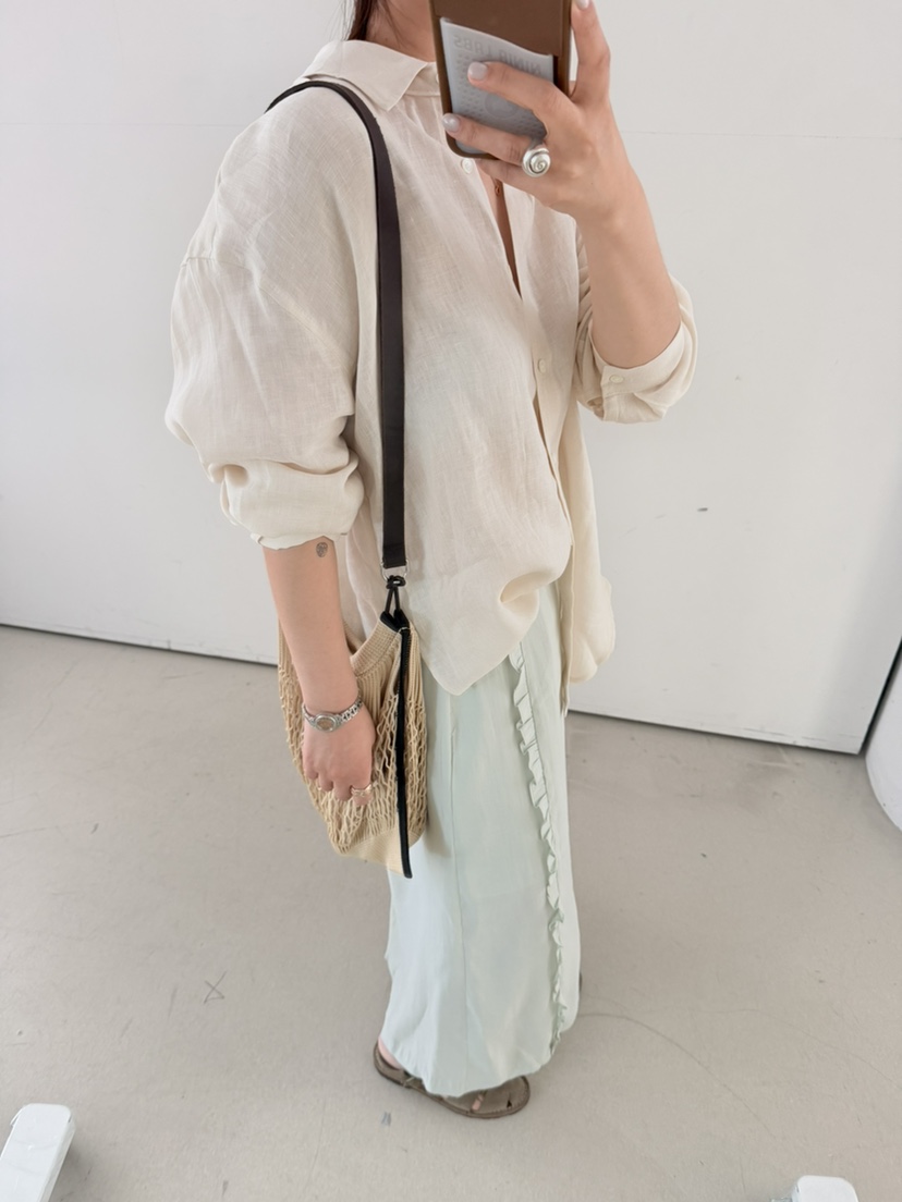 OLI SEOUL韓國直郵實拍女裝新品時尚職業推薦休閑26春夏長裙OLI SEOUL長裙