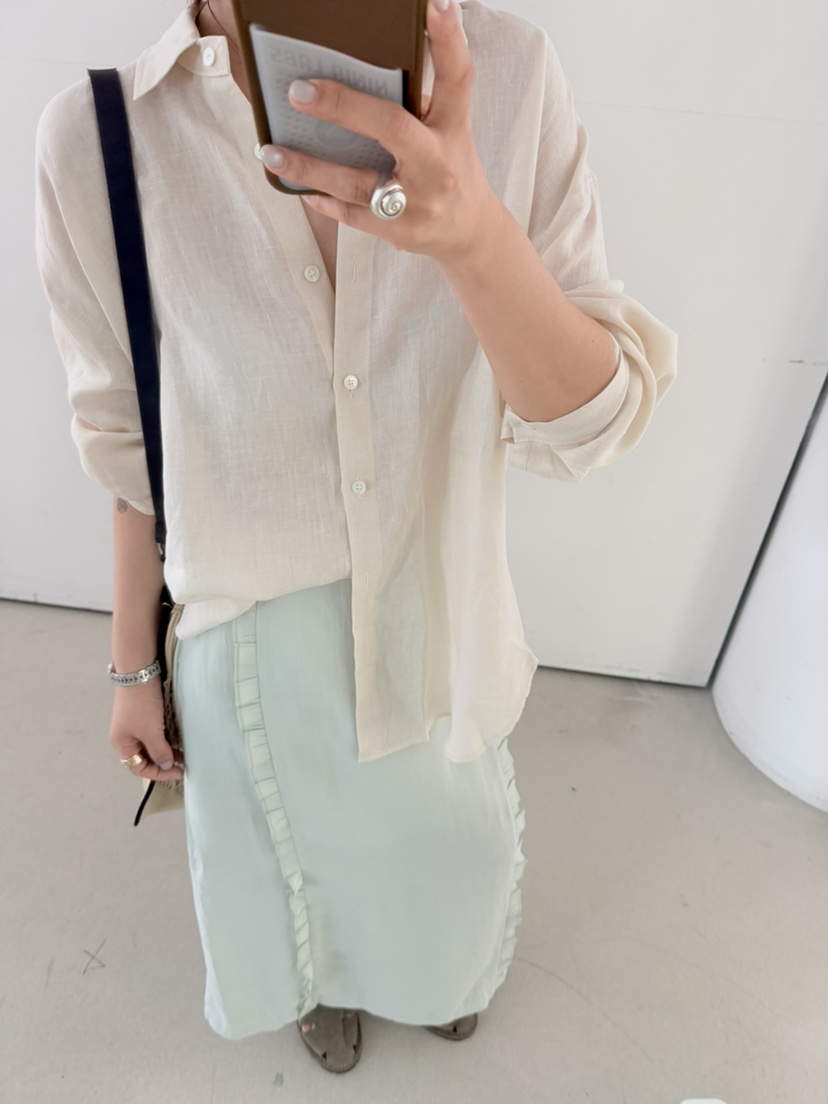 OLI SEOUL韓國直郵實拍女裝新品時尚職業推薦休閑26春夏長裙OLI SEOUL長裙