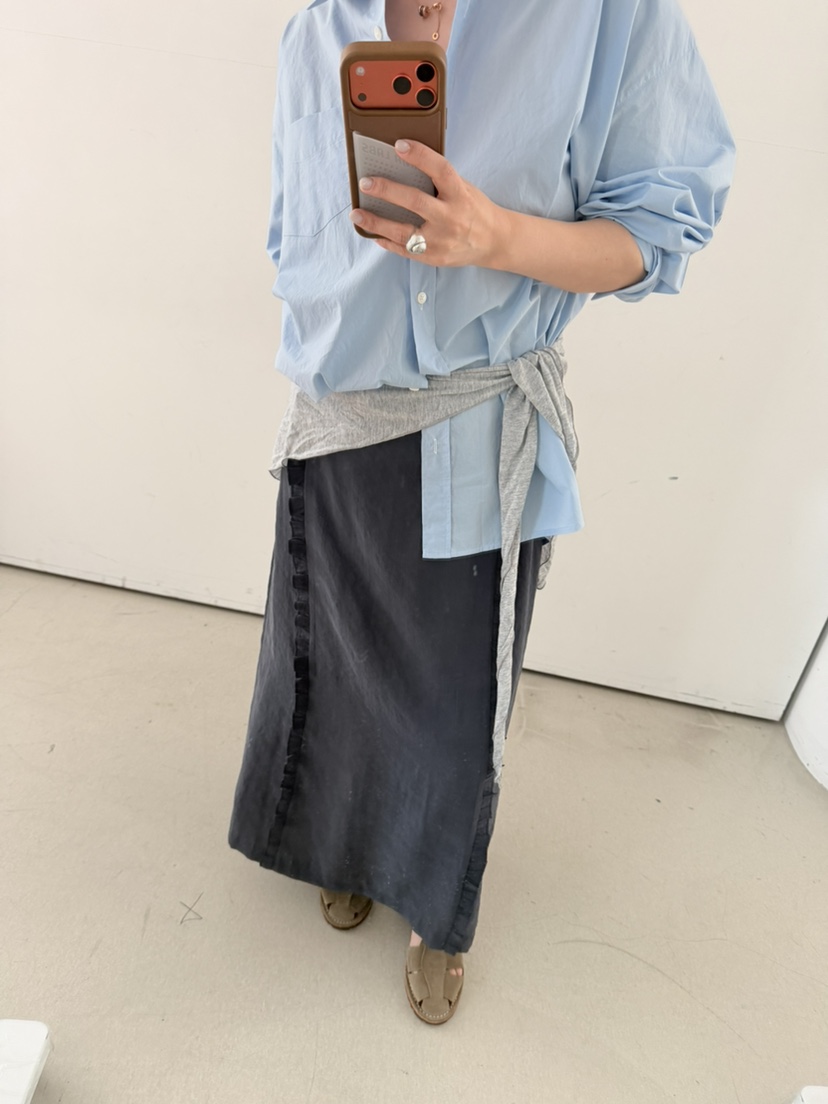 OLI SEOUL韓國直郵實拍女裝新品時尚職業推薦休閑26春夏長裙OLI SEOUL長裙