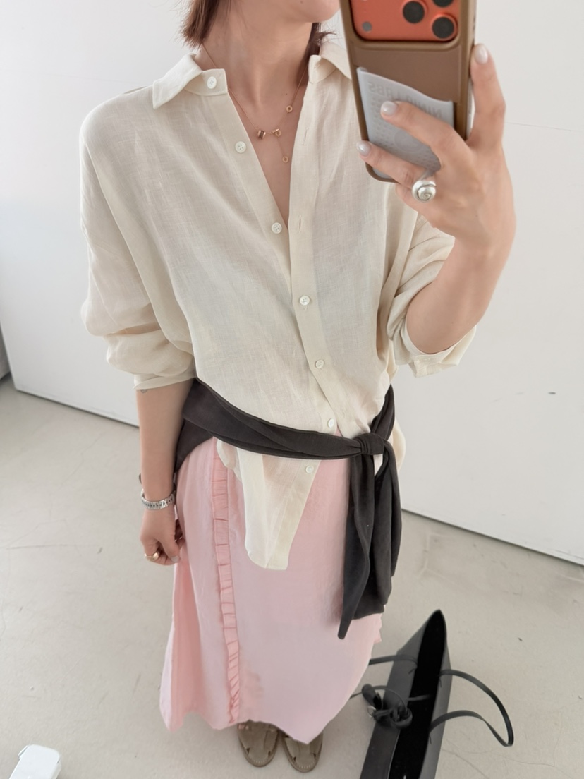 OLI SEOUL韓國直郵實拍女裝新品時尚職業推薦休閑26春夏長裙OLI SEOUL長裙