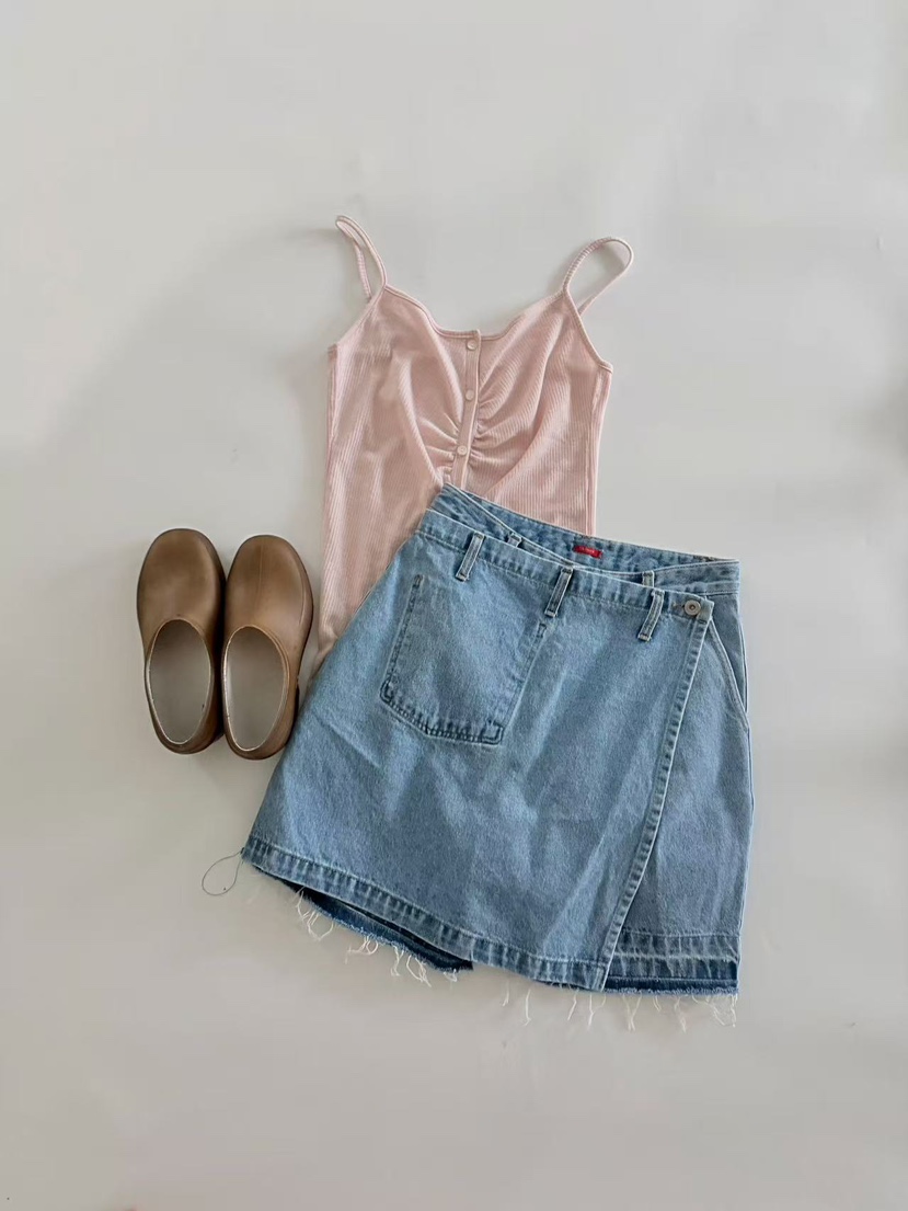 OLI SEOUL韓國代購女士新款時尚休閑職業人氣熱賣吊帶背心OLI SEOUL吊帶/背心