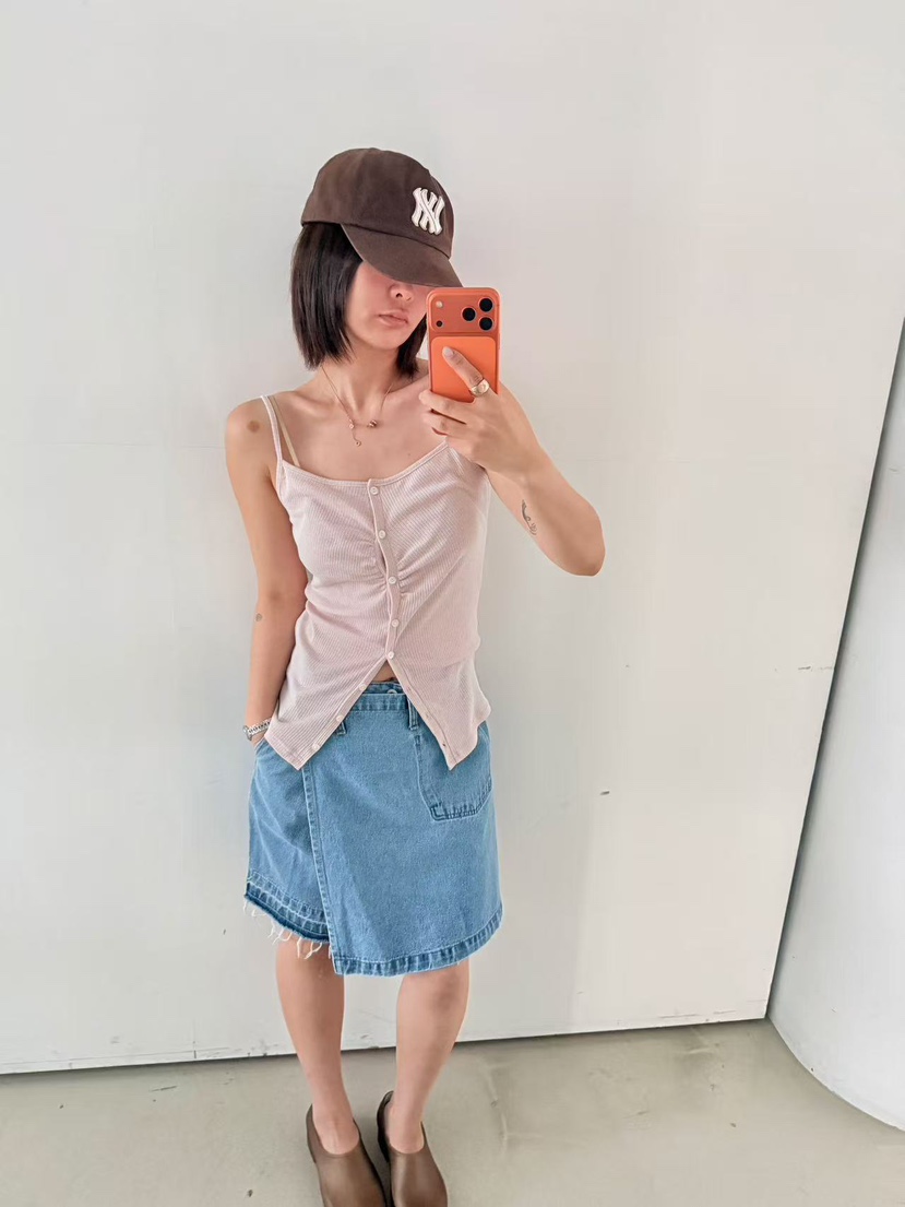 OLI SEOUL韓國代購女士新款時尚休閑職業人氣熱賣吊帶背心OLI SEOUL吊帶/背心