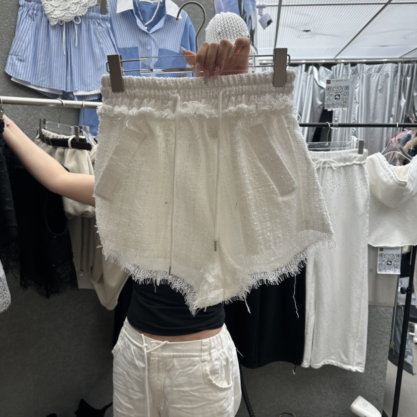 EXIT韓國東大門直郵女裝新品職業休閑26春夏熱賣短褲粗花呢EXIT短褲圖色1