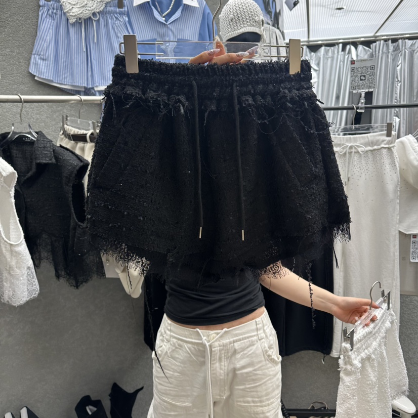 EXIT韓國東大門直郵女裝新品職業休閑26春夏熱賣短褲粗花呢EXIT短褲圖色2