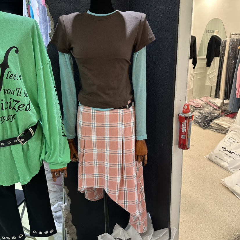 CHAVI韓國代購女裝新品人氣推薦26春夏休閑熱賣半身裙中短裙CHAVI半身裙/中短裙