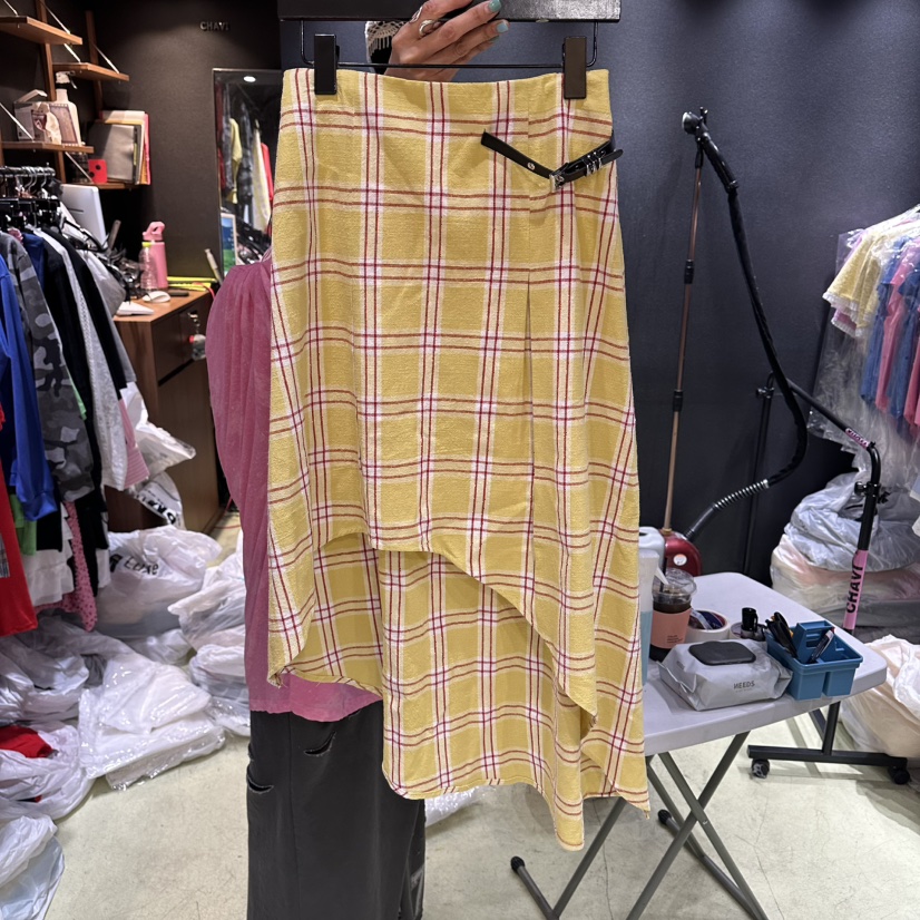 CHAVI韓國代購女裝新品人氣推薦26春夏休閑熱賣半身裙中短裙CHAVI半身裙/中短裙圖色1