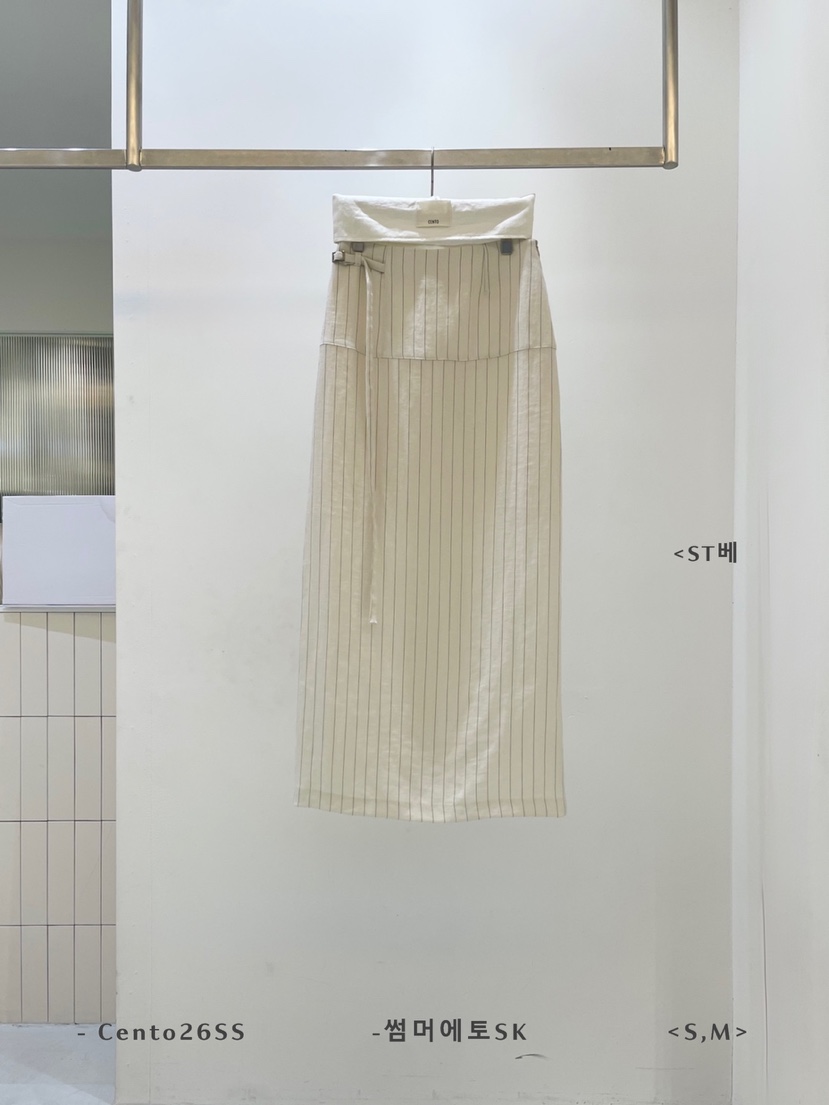 CENTO韓國東大門直郵女裝新品休閑時尚人氣推薦26春夏長裙CENTO長裙圖色2