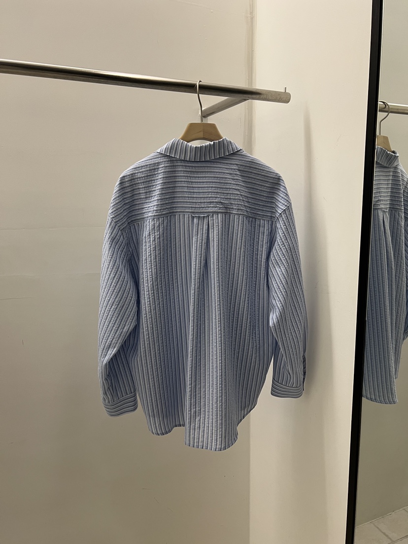 REGULARLY/PLACOR韓國代購女士新品職業26春夏襯衫蕾絲衫條紋REGULARLY/PLACOR襯衫/蕾絲衫