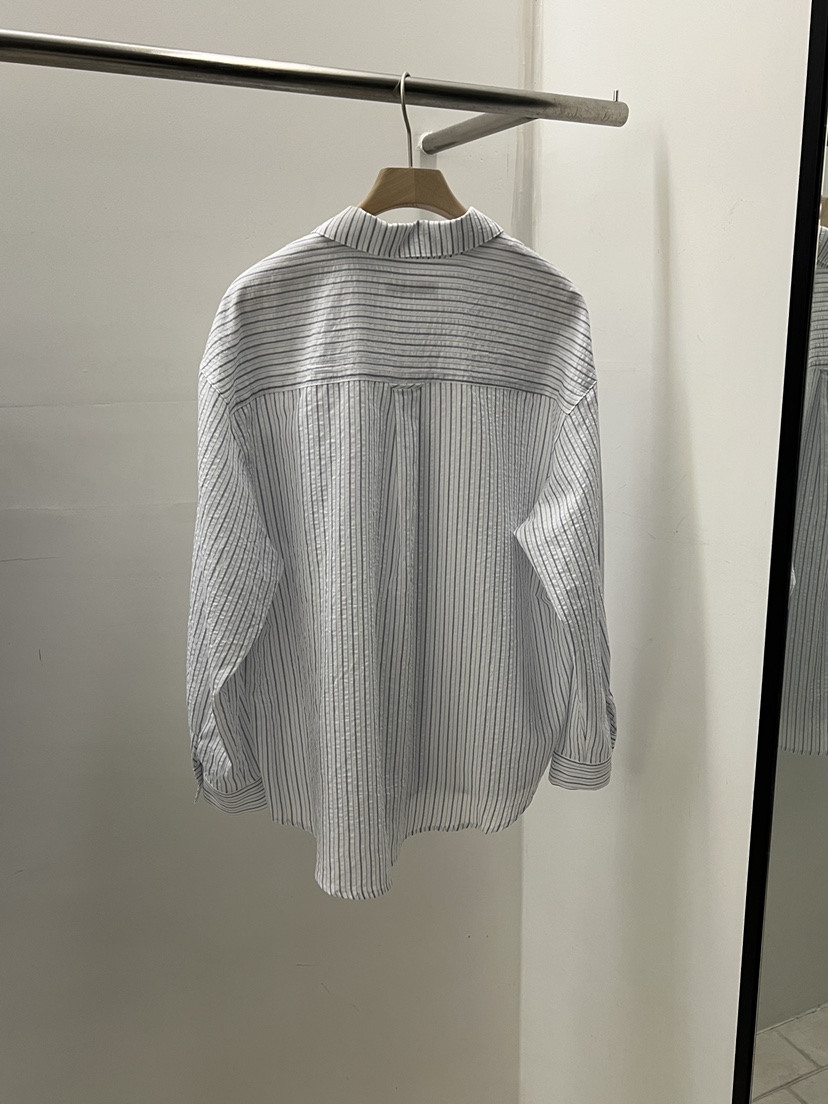 REGULARLY/PLACOR韓國代購女士新品職業26春夏襯衫蕾絲衫條紋REGULARLY/PLACOR襯衫/蕾絲衫