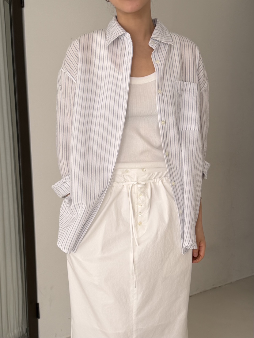 REGULARLY/PLACOR韓國代購女士新品職業26春夏襯衫蕾絲衫條紋REGULARLY/PLACOR襯衫/蕾絲衫