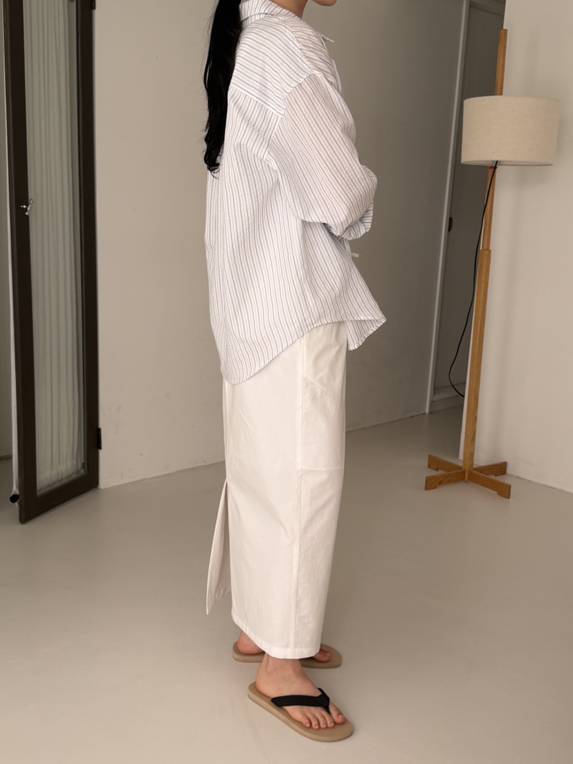 REGULARLY/PLACOR韓國代購女士新品職業26春夏襯衫蕾絲衫條紋REGULARLY/PLACOR襯衫/蕾絲衫