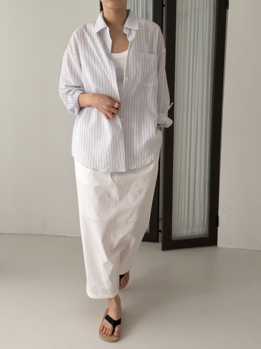 REGULARLY/PLACOR韓國代購女士新品職業26春夏襯衫蕾絲衫條紋REGULARLY/PLACOR襯衫/蕾絲衫