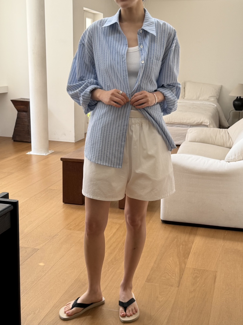 REGULARLY/PLACOR韓國代購女士新品職業26春夏襯衫蕾絲衫條紋REGULARLY/PLACOR襯衫/蕾絲衫