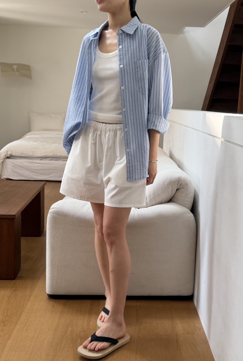 REGULARLY/PLACOR韓國代購女士新品職業26春夏襯衫蕾絲衫條紋REGULARLY/PLACOR襯衫/蕾絲衫