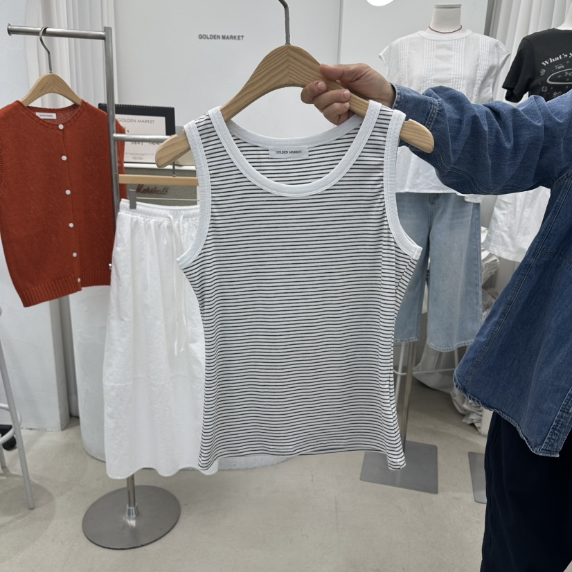 GOLDEN MARKET韓國代購女裝新品推薦熱賣職業休閑吊帶背心GOLDEN MARKET吊帶/背心圖色1