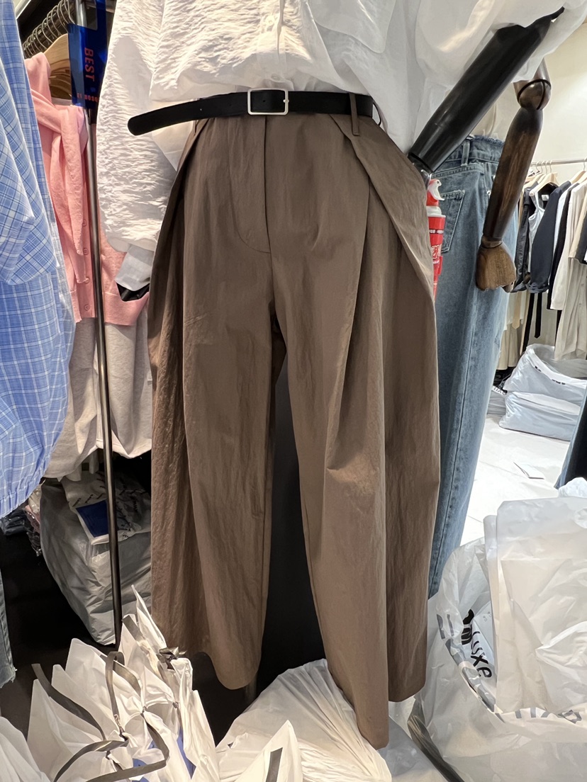 EL BOSQUE韓國東大門代購女裝新款職業休閑休閑褲不含腰帶EL BOSQUE休閑褲圖色2