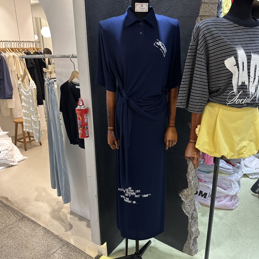 CHAVI韓國東大門直郵女裝新品熱賣時尚人氣26春夏推薦長裙CHAVI長裙