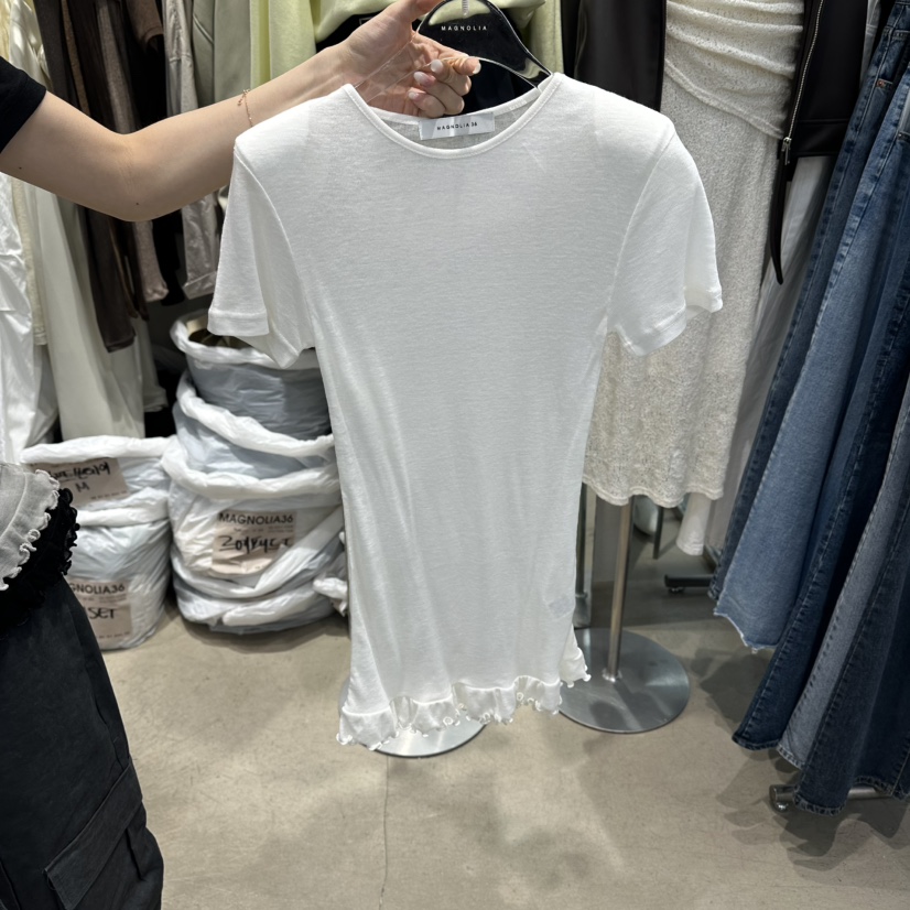 MAGNOLIA36-L韓國代購女裝新款休閑26春夏職業時尚人氣T恤MAGNOLIA36-LT恤圖色1