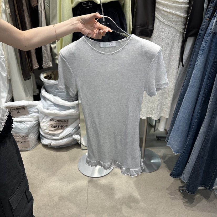 MAGNOLIA36-L韓國代購女裝新款休閑26春夏職業時尚人氣T恤MAGNOLIA36-LT恤圖色2