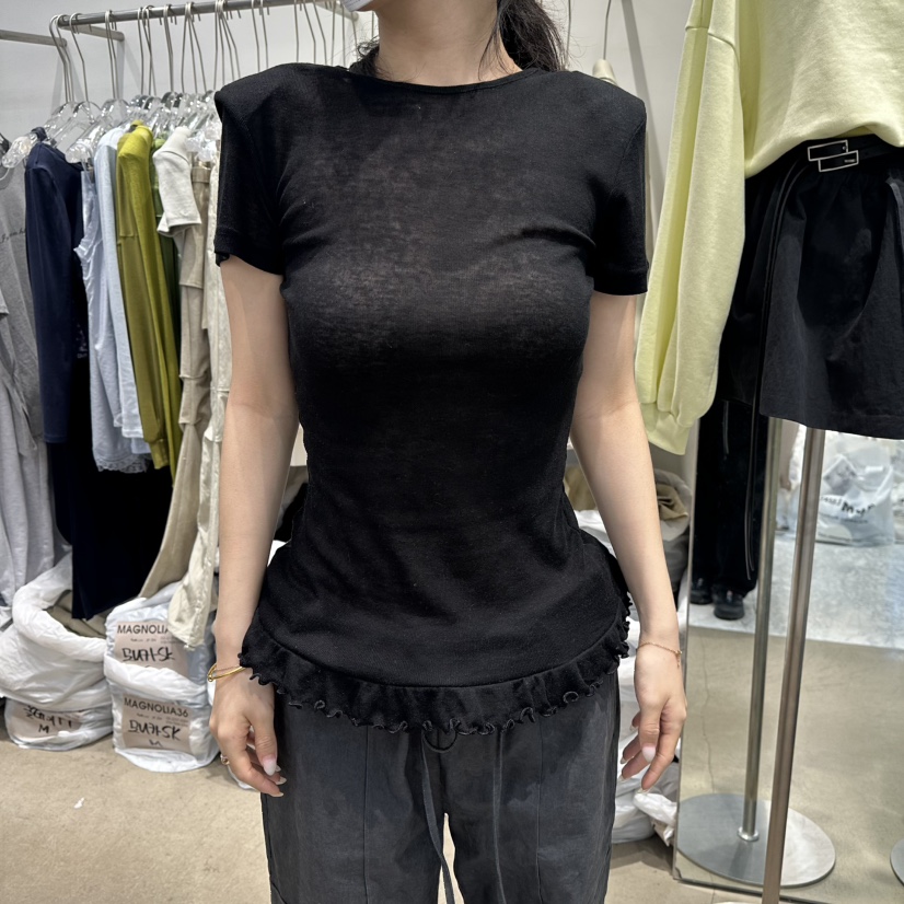 MAGNOLIA36-L韓國代購女裝新款休閑26春夏職業時尚人氣T恤MAGNOLIA36-LT恤圖色3