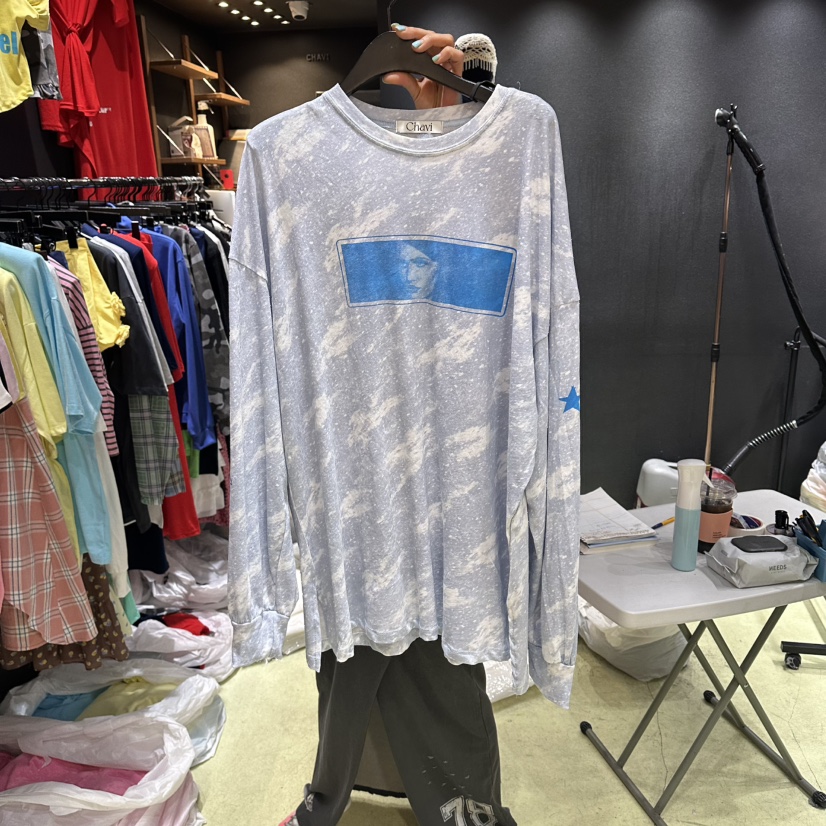CHAVI韓國代購女士新品26春夏休閑熱賣推薦時尚職業長袖T恤CHAVI長袖T恤圖色3
