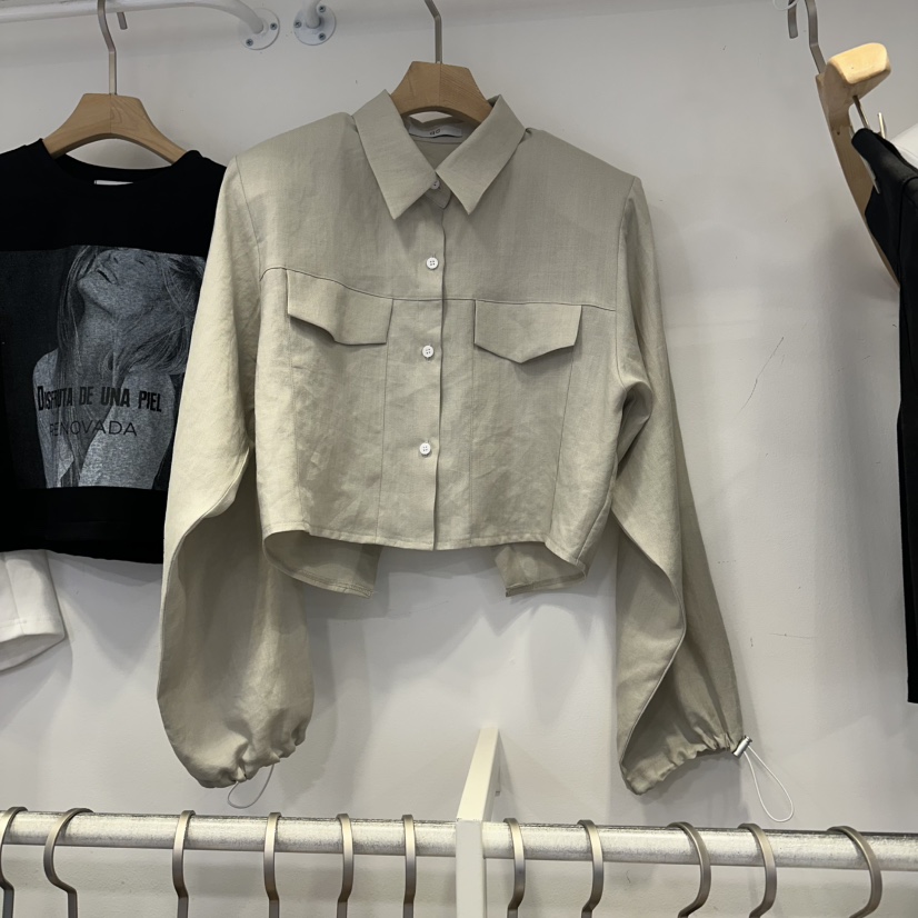 Q C韓國代購女裝新品職業人氣推薦26春夏熱賣襯衫蕾絲衫Republlc of qc襯衫/蕾絲衫圖色2