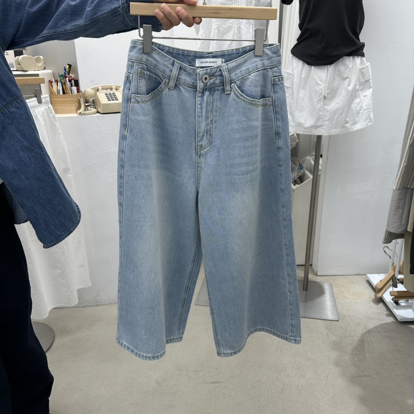 GOLDEN MARKET韓國直郵女裝新品時尚人氣職業26春夏牛仔褲GOLDEN MARKET牛仔褲圖色1