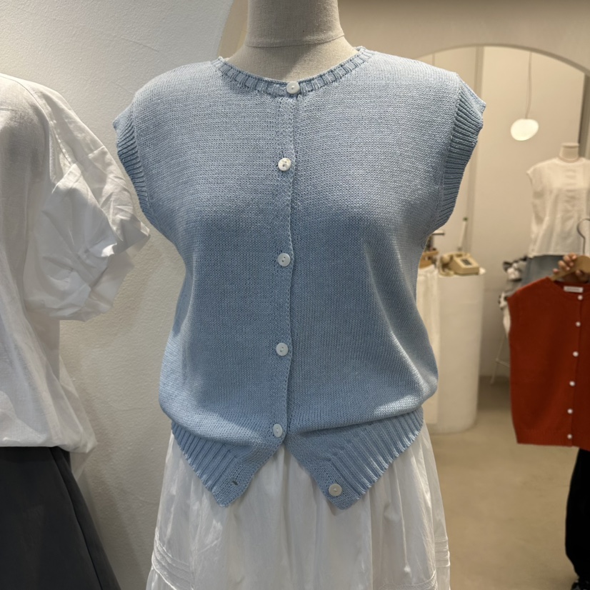 GOLDEN MARKET韓國代購女士新款職業推薦時尚針織衫紐扣GOLDEN MARKET針織衫圖色1