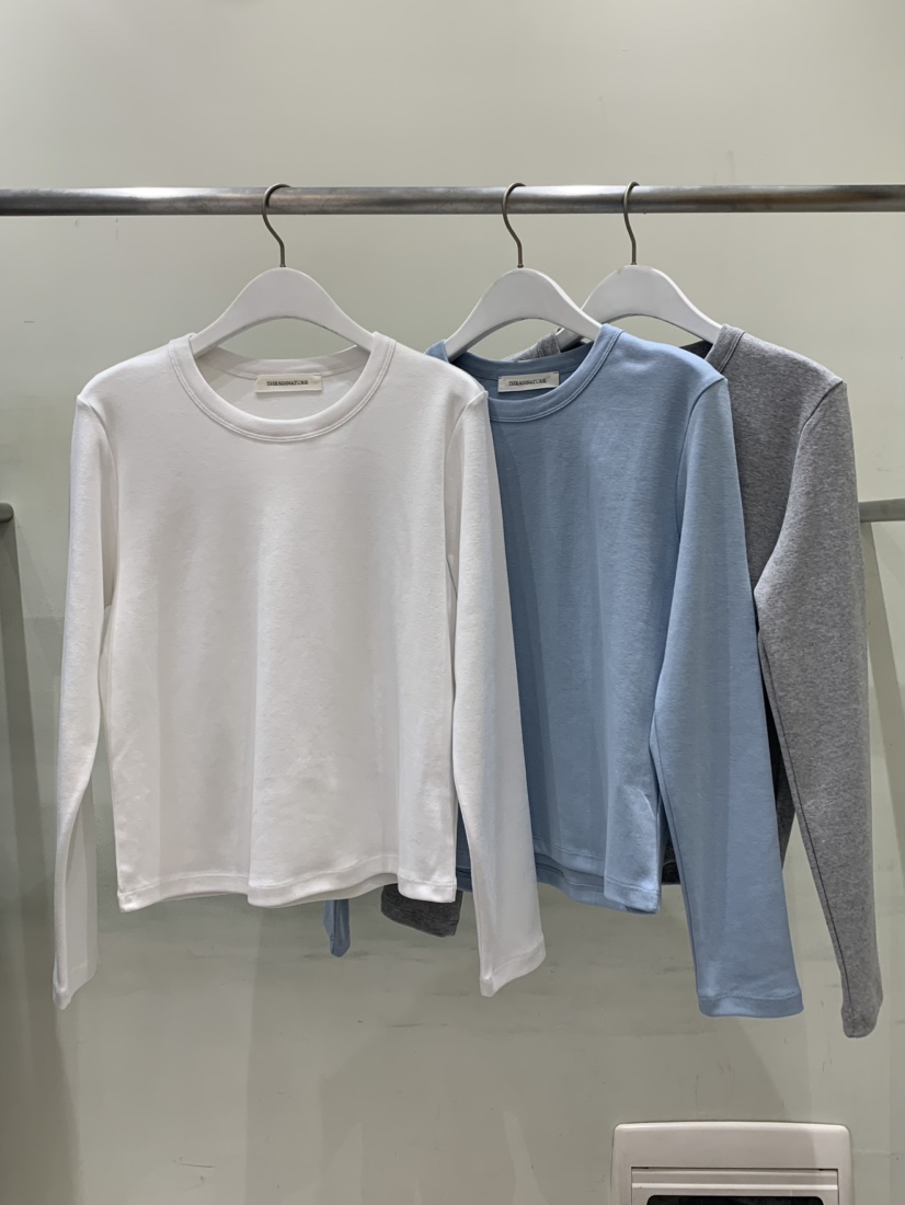 THE SIGNATURE韓國直郵實拍女士新品26春夏人氣熱賣長袖T恤THE SIGNATURE長袖T恤