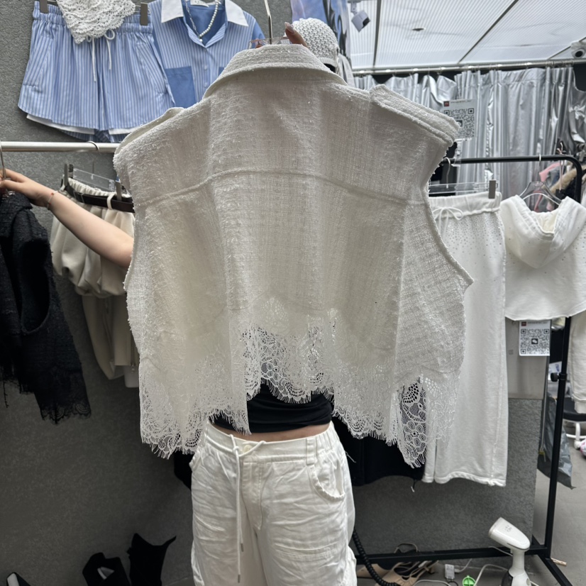 EXIT韓國直郵女士新款休閑26春夏職業時尚熱賣馬甲粗花呢EXIT馬甲