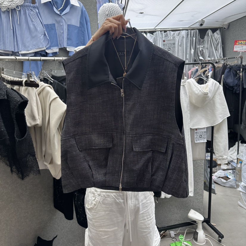 EXIT韓國直郵實拍女士新品推薦人氣時尚職業26春夏熱賣馬甲EXIT馬甲圖色2