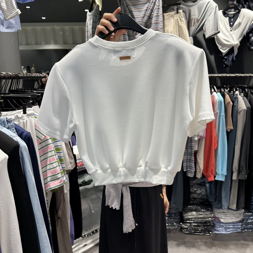 STAR-L韓國東大門代購女士新款熱賣26春夏休閑人氣職業T恤STAR-LT恤