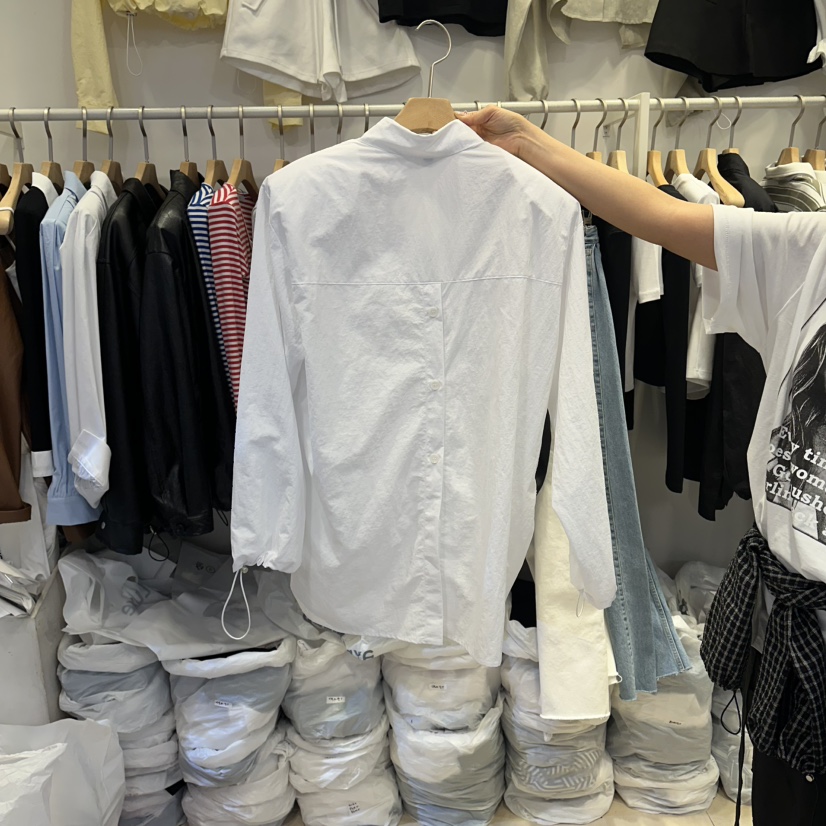 Q C韓國代購女裝新品人氣時尚休閑推薦熱賣26春夏襯衫蕾絲衫Republlc of qc襯衫/蕾絲衫