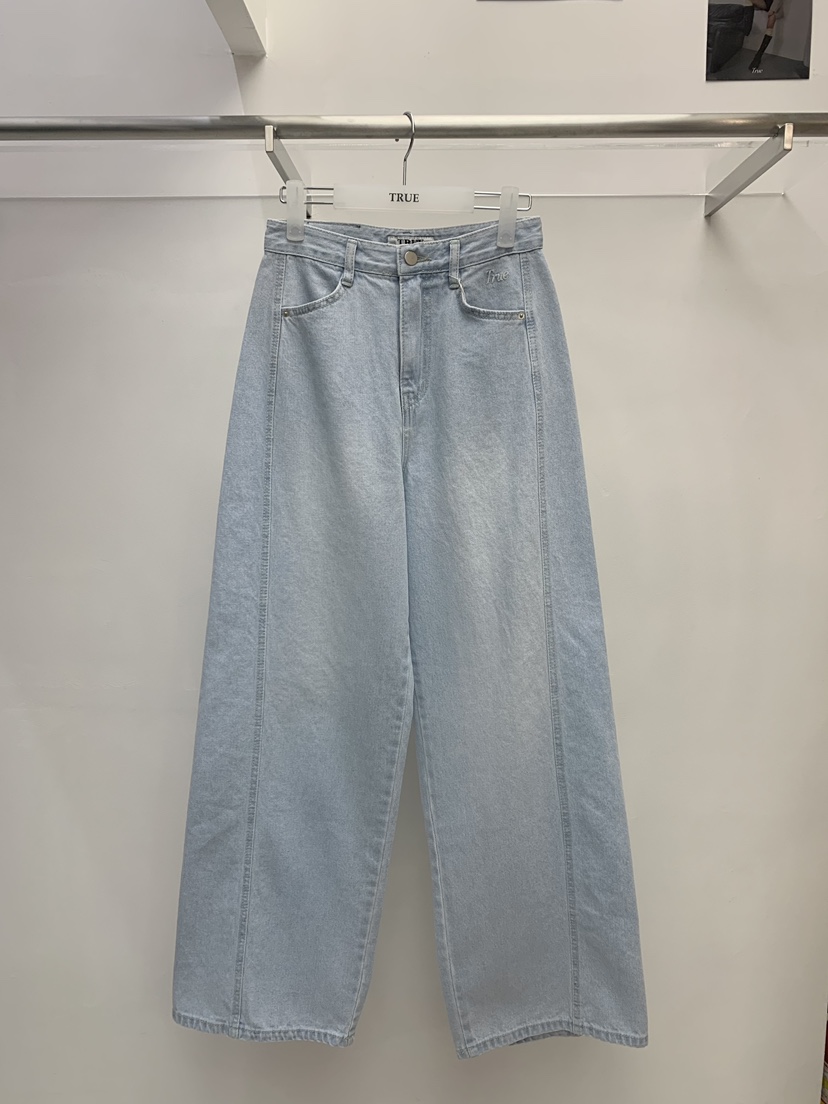 TRUE韓國代購女士新品休閑人氣職業推薦熱賣時尚26春夏牛仔褲TRUE牛仔褲圖色1