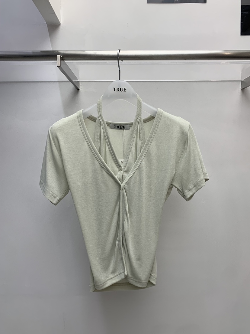 TRUE韓國直郵女裝新款時尚熱賣休閑26春夏人氣推薦職業T恤TRUET恤圖色2