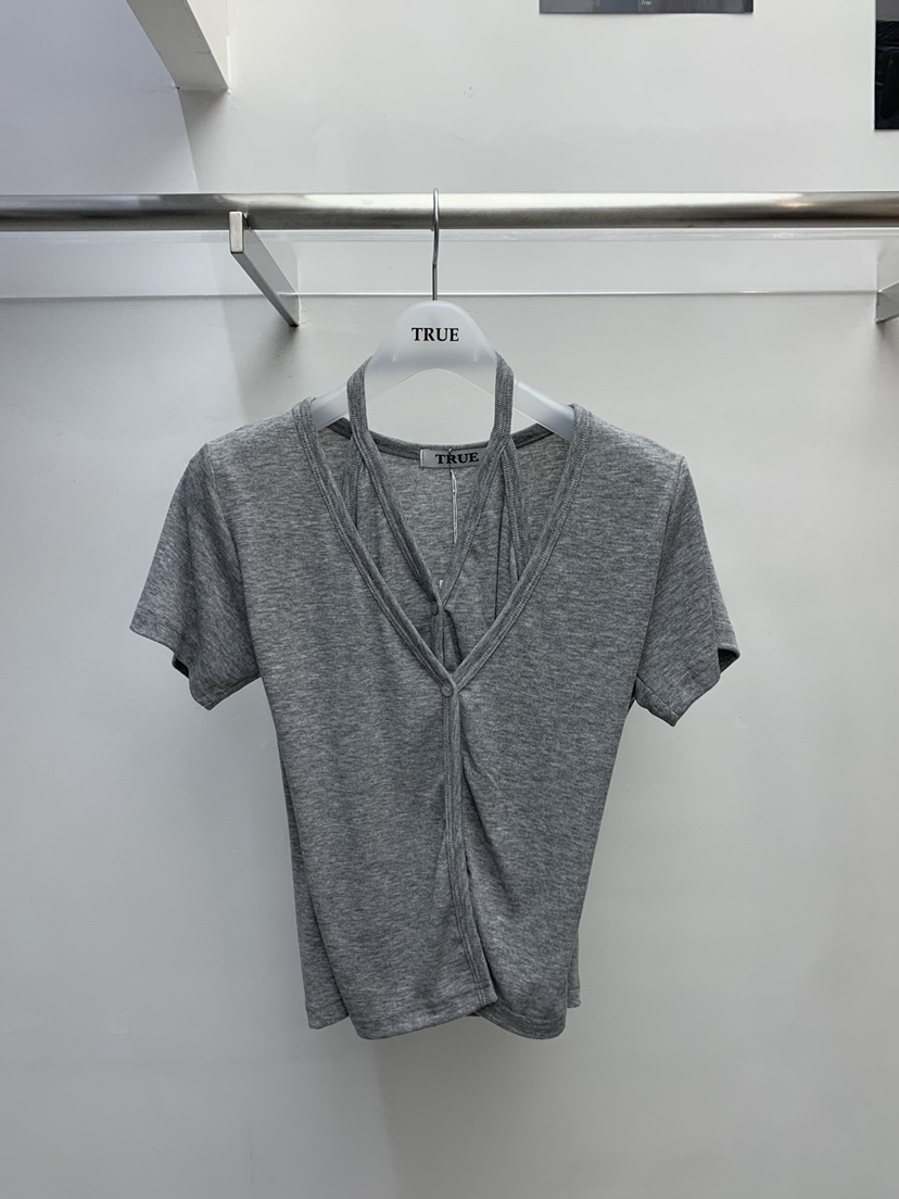 TRUE韓國直郵女裝新款時尚熱賣休閑26春夏人氣推薦職業T恤TRUET恤圖色3