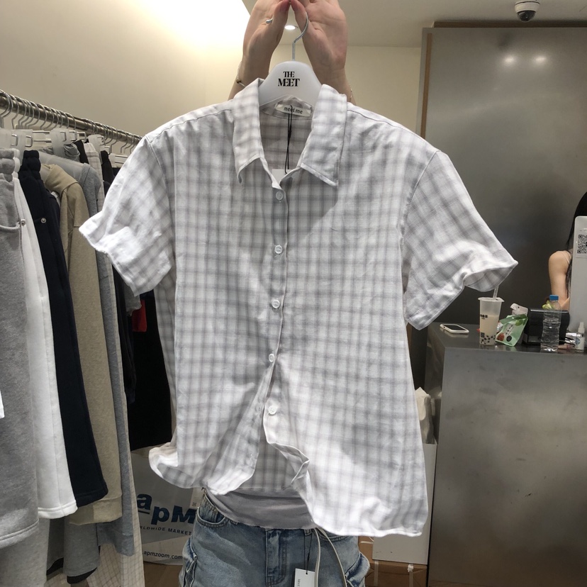 MEET ME韓國直郵女裝新品休閑26春夏時尚推薦襯衫蕾絲衫MEET ME襯衫/蕾絲衫圖色1