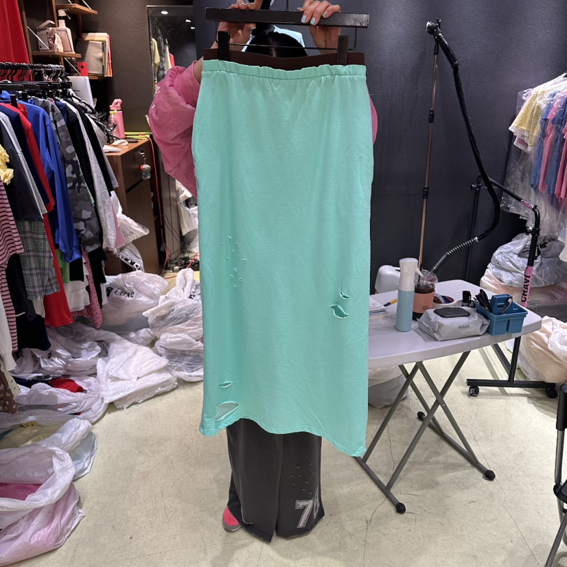 CHAVI韓國直郵女士新款職業熱賣人氣26春夏時尚休閑推薦長裙CHAVI長裙