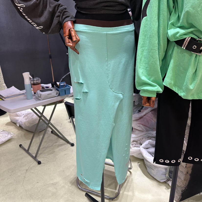 CHAVI韓國直郵女士新款職業熱賣人氣26春夏時尚休閑推薦長裙CHAVI長裙