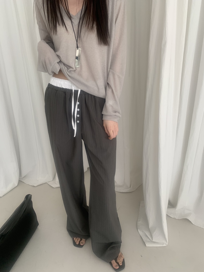 TRUE韓國東大門直郵女士新品時尚推薦人氣職業26春夏休閑褲TRUE休閑褲