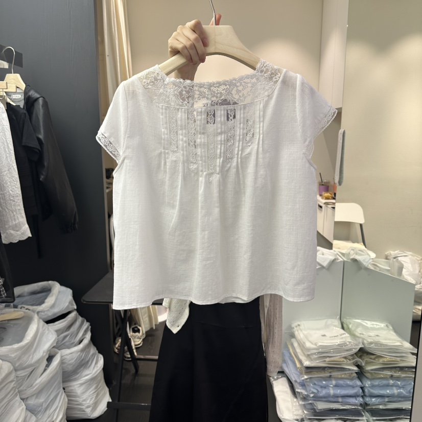 SALT BREAD韓國直郵女裝新款人氣時尚推薦26春夏襯衫蕾絲衫SALT BREAD襯衫/蕾絲衫